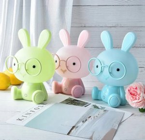 Lampka biurkowa Creative Lampka Nocna Biurkowa Dla Dzieci Króliczek Królik 3 Tryby Podświetlana Duża 9