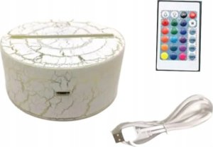 Lampka biurkowa Creative Lampka Nocna Biurkowa Dla Dzieci Fc Barcelona Piłka Herb 16 Led 3D + Pilot 7