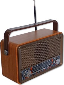 Głośnik Hykker Radio RETRO z Bluetooth, USB i czytnikiem kart 1
