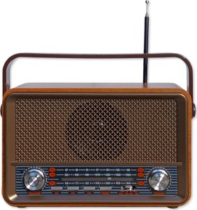 Głośnik Hykker Radio RETRO z Bluetooth, USB i czytnikiem kart 2