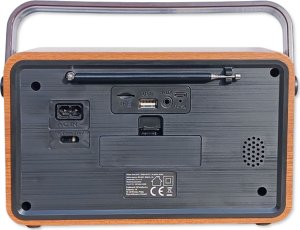 Głośnik Hykker Radio RETRO z Bluetooth, USB i czytnikiem kart 4