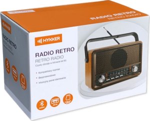 Głośnik Hykker Radio RETRO z Bluetooth, USB i czytnikiem kart 6
