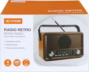 Głośnik Hykker Radio RETRO z Bluetooth, USB i czytnikiem kart 7