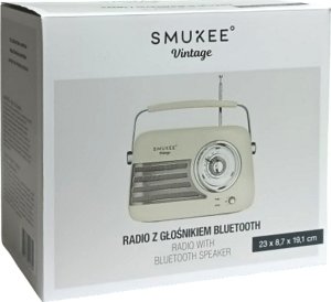 Głośnik Smukee Radio kuchenne RETRO z Bluetooth - Kremowe 10