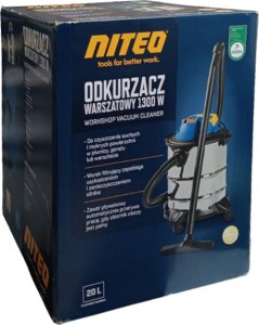 Odkurzacz przemysłowy Niteo Odkurzacz warsztatowy 20L - 1300W na mokro i sucho 2