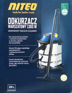 Odkurzacz przemysłowy Niteo Odkurzacz warsztatowy 20L - 1300W na mokro i sucho 3