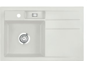 Zlewozmywak SYSTEMCERAM Systemceram BELA 78 Alu, zlewozmywak ceramiczny, korek manualny 1