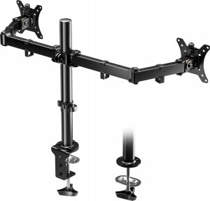 Pawonik UCHWYT NA 2X MONITORY DO MONITORÓW DO BIURKA VESA 10-27 CALI REGULOWANY 2