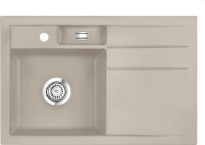 Zlewozmywak SYSTEMCERAM Systemceram BELA 78 Fango, zlewozmywak ceramiczny, korek manualny 1