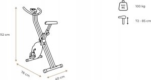 Spokey Rower mechaniczny składany Spokey XFIT 2