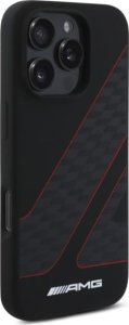 Mercedes AMG AMHMP16X2SCFR iPhone 16 Pro Max 6.9"  czarny/black hardcase Checkered Flag Pattern MagSafe 2
