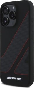 Mercedes AMG AMHMP16X2SCFR iPhone 16 Pro Max 6.9"  czarny/black hardcase Checkered Flag Pattern MagSafe 4