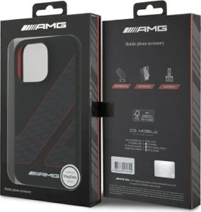 Mercedes AMG AMHMP16X2SCFR iPhone 16 Pro Max 6.9"  czarny/black hardcase Checkered Flag Pattern MagSafe 8