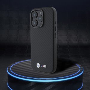 BMW BMW BMHCP16S23PUFWC iPhone 16 6.1"        czarny/black hardcase Carbon Wrapped Metal 11