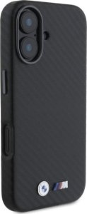 BMW BMW BMHCP16S23PUFWC iPhone 16 6.1"        czarny/black hardcase Carbon Wrapped Metal 4
