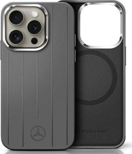 Mercedes Mercedes MEHMP16X23SUVSA iPhone 16 Pro    Max 6.9" szary/grey hardcase Silicone Vertical Tonal Stripes MagSafe 1