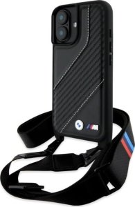 BMW BMW BMHCP16S23PSCCK iPhone 16 6.1"        czarny/black hardcase M Edition Carbon Stripe & Strap 1