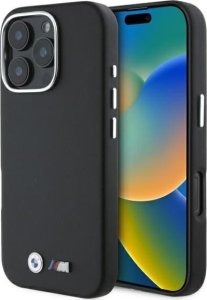 BMW BMW BMHCP16X23PMWK iPhone 16 Pro Max      6.9" czarny/black hardcase M Smooth Full Wrapped Metal 1