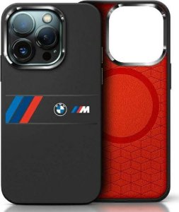 BMW BMW BMHMP16X23SAXK iPhone 16 Pro Max      6.9" czarny/black hardcase Silicone Middle Stripe MagSafe 1