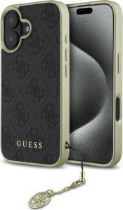 Guess Guess GUHCP16MGF4GGR iPhone 16 Plus 6.7"  czarny/black hardcase 4G Charms Collection 1