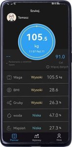 Waga łazienkowa Adler Waga łazienkowa analityczna – Smart - aplikacja FitGo 5