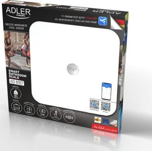 Waga łazienkowa Adler Waga łazienkowa analityczna – Smart - aplikacja FitGo 6