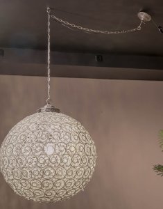 Lampa wisząca Aluro Lampa kula SAILOR metal/szkło/kryształ_ALURO 3