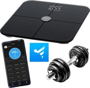 Waga łazienkowa Adler Waga łazienkowa analityczna – Smart - aplikacja FitGo 4