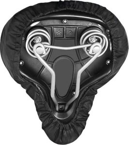 Springos Pokrowiec na siodełko rowerowe, wodoodporna osłona, czarna UNIWERSALNY 5