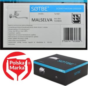 Bateria kuchenna Sotbe MALSELVA Bateria kuchenna ścienna Ruchoma wylewka 30 cm 3