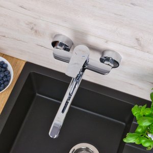 Bateria kuchenna Sotbe SOTBE GAULA Bateria kuchenna ścienna Ruchoma wylewka 30 cm 2