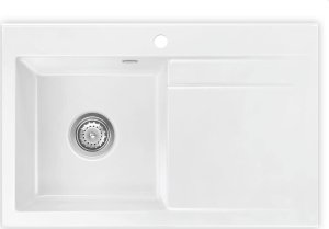 Zlewozmywak SYSTEMCERAM Systemceram Stema 80 Gronland, zlewozmywak ceramiczny, korek manualny 1