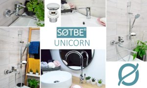 Bateria kuchenna Sotbe SOTBE  UNICORN  Bateria kuchenna ścienna Ruchoma wylewka 30 cm 10