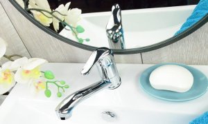 Bateria umywalkowa Sotbe Atran stojąca chrom (ATR-SSRBK-10250949) 2