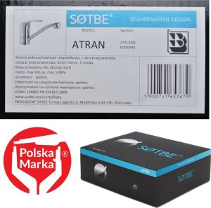 Bateria umywalkowa Sotbe Atran stojąca chrom (ATR-SSRBK-10250949) 3