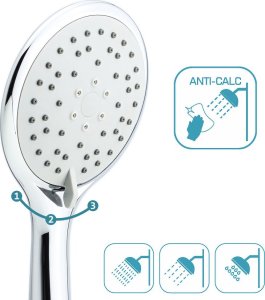 Słuchawka prysznicowa Sotbe SOTBE LARK BAVE Słuchawka prysznicowa 3 zakresowa 7