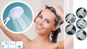 Zestaw prysznicowy Sotbe SOTBE ZESTAW Słuchawka prysznicowa 5 zakresowa z wężem 12