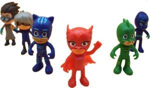 Figurka Pan i Pani Gadżet Zestaw Figurek Pjmasks Pidżamersi Zabawka 6 Figurek Z Bajki 1