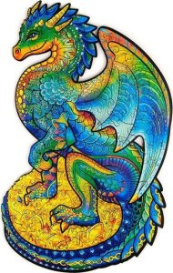 Pan i Pani Gadżet Puzzle Drewniane Dla Dorosłych Kolory Smok S 1
