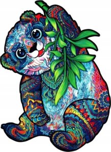 Pan i Pani Gadżet Puzzle Drewniane Dla Dorosłych Poważna Panda 1