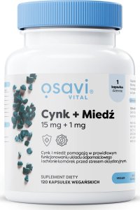 Osavi Osavi - Cynk + Miedź, 15mg + 1mg, 120 vkaps 1