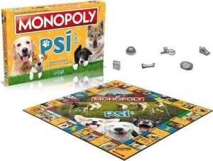 Winning Moves MONOPOLY Psy PSI wersja czeska CZ gra planszowa rodzinna ekonomiczna hotele 1