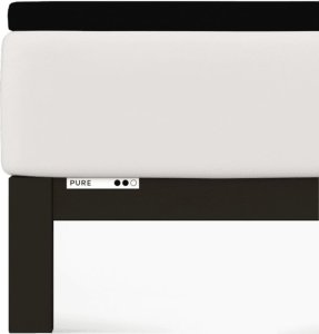 Schlaf-Gut Prześcieradło Schlafgut Pure Topper 140x200-160x220 Off Black 799 - L 1