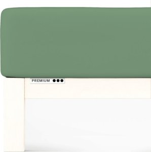 Schlaf-Gut Prześcieradło Schlafgut Premium 180x200-200x220 Green Mid 665 - XL 1