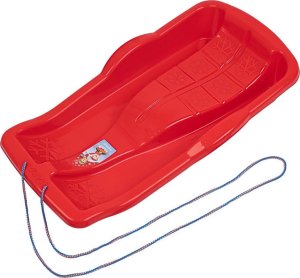 Enero Sanki zimowe rekreacyjne plastikowe czerwone 1064819 2