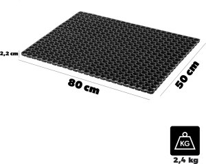 Kadax KADAX Wycieraczka Gumowa Pod Drzwi Zewnętrzna 50x80cm 2