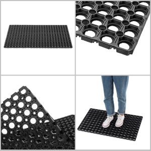 Kadax KADAX Wycieraczka Gumowa Pod Drzwi Zewnętrzna 50x80cm 10