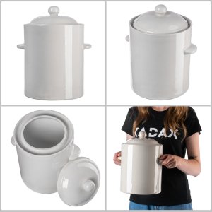 Kadax KADAX Beczka Garnek Do Kiszenia Z Kołnierzem 2,5L 8