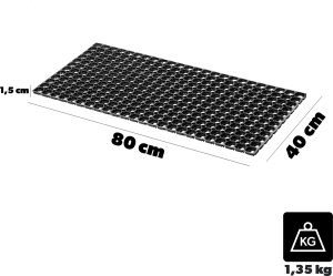 Kadax KADAX Wycieraczka Gumowa Pod Drzwi Zewnętrzna 40x80cm 2