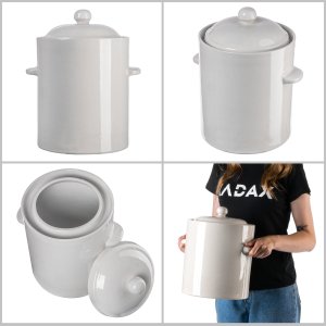 Kadax KADAX Beczka Garnek Do Kiszenia Z Kołnierzem 5L 8